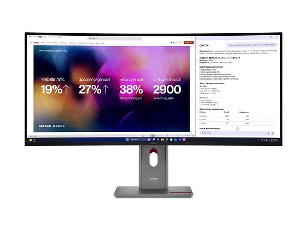 Lenovo ThinkVision P40WD-40 - LED-Monitor - gebogen - 101.6 cm (4 281