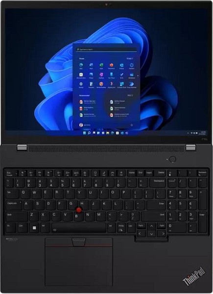 Lenovo ThinkPad P16s G2 (AMD) Villi Black, Ryzen 7 hinten