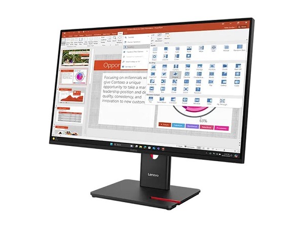 Preview: Lenovo ThinkVision T27-40 - LED-Monitor - Full HD hinten