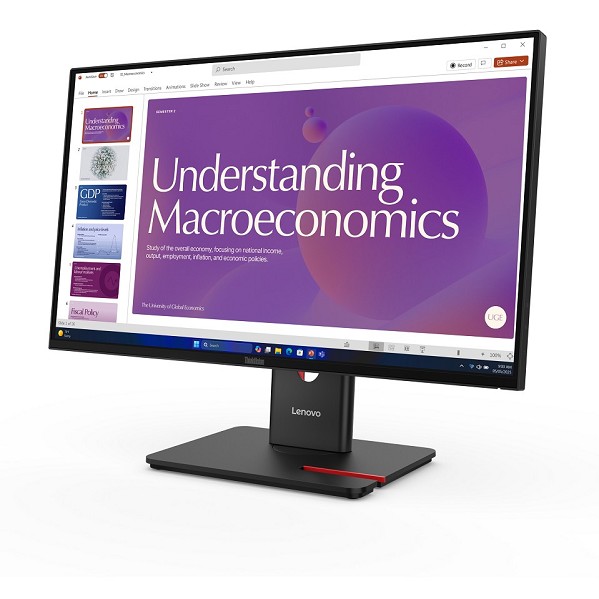 Preview: Lenovo ThinkVision T24D-40 LED display 60,5 cm (23 hinten