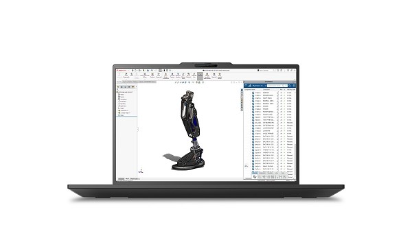 Preview: Lenovo ThinkPad P16s Gen 5 (Intel) Copilot + PC Co hinten