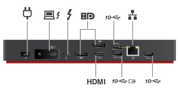 Lenovo ThinkPad Thunderbolt 4 Workstation Dock, Th innen