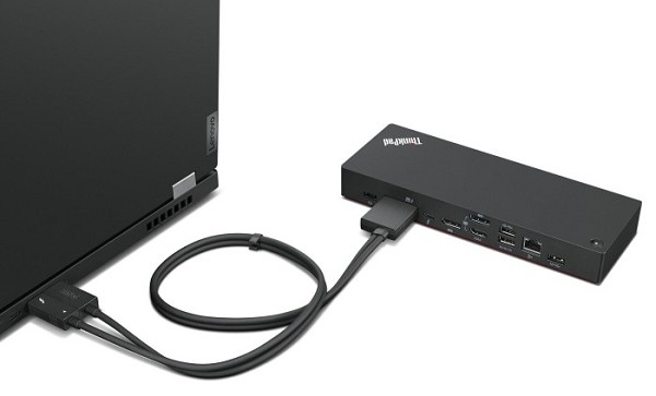 Lenovo ThinkPad Thunderbolt 4 Workstation Dock, Th vorn links