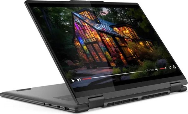 Lenovo Yoga 7 14IML9 Storm Grey, Core Ultra 5 125H, 16GB RAM vorn rechts