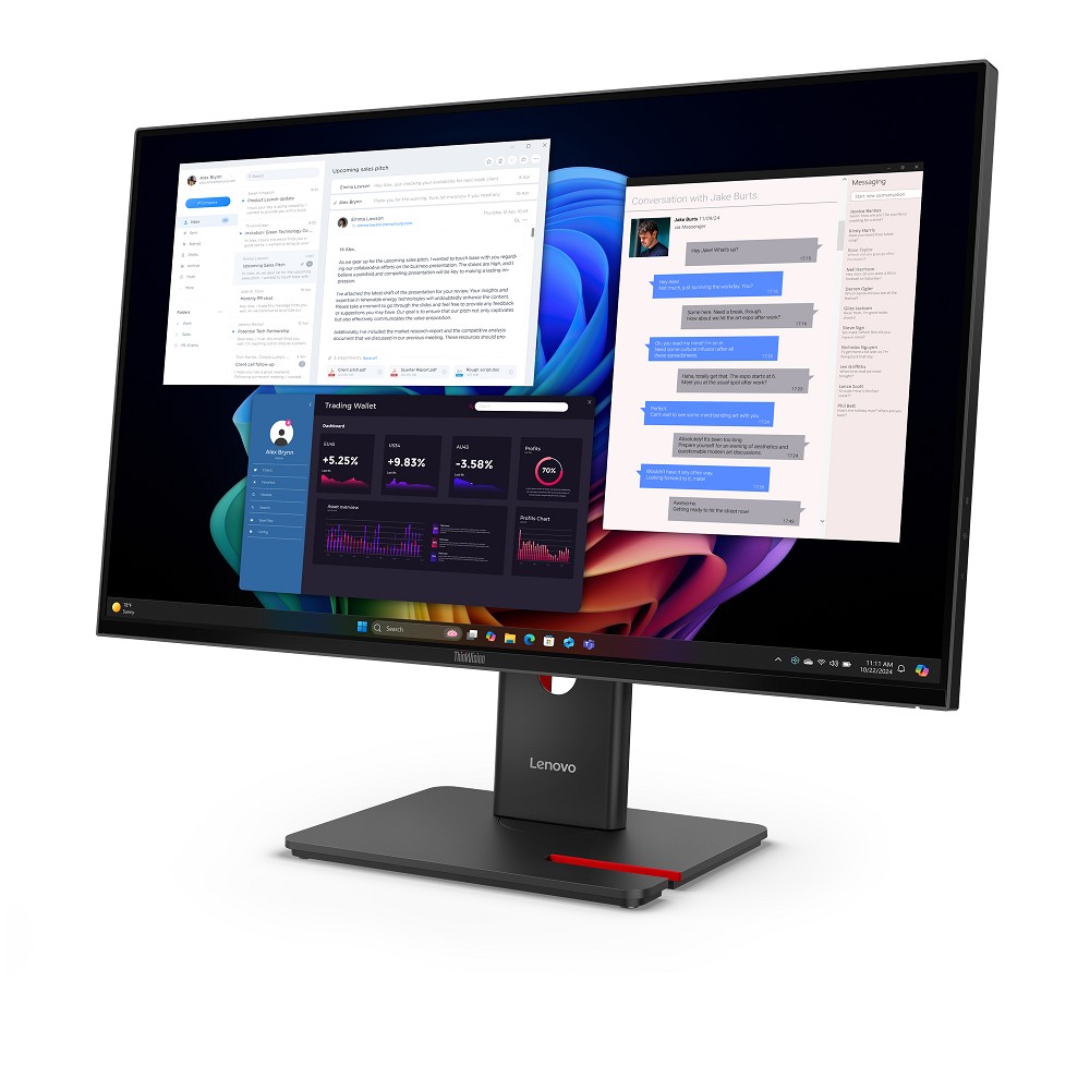 Lenovo ThinkVision T27UD-40 - LED-Monitor - 68.6 cm (27") hinten