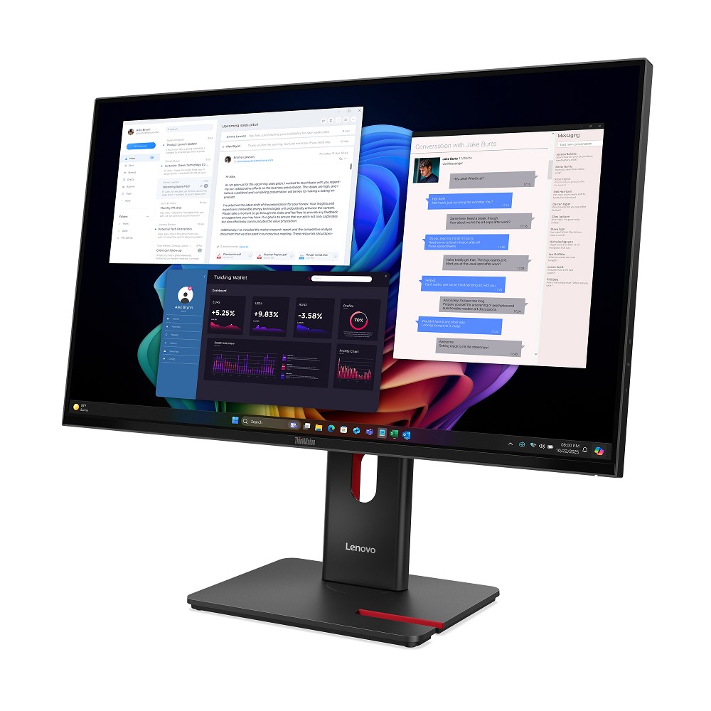 Lenovo ThinkVision T27UD-40 - LED-Monitor - 68.6 cm (27") links