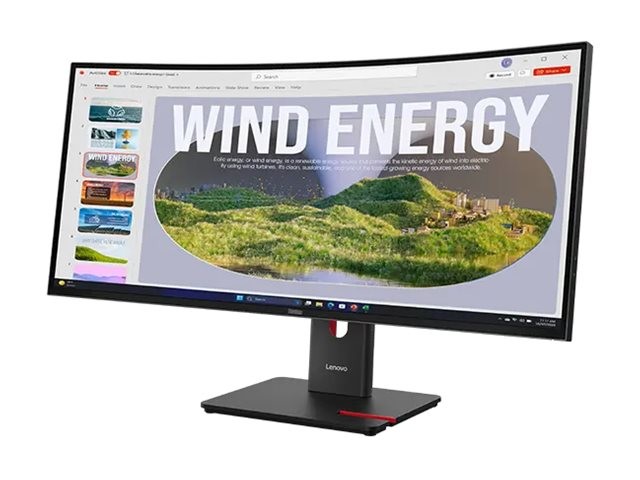 Lenovo ThinkVision P34WD-40 - LED-Monitor - geboge links