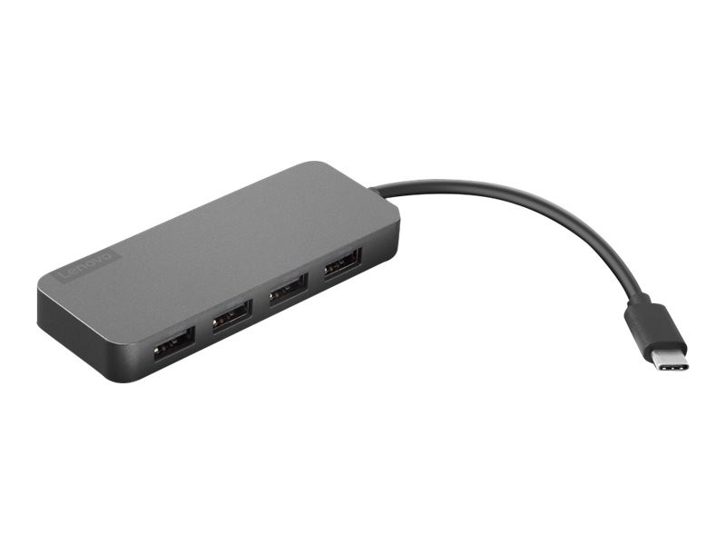 Lenovo USB-C to 4 Port USB-A Hub - Hub - 4 Anschlü