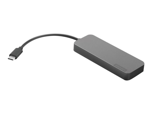 Lenovo USB-C to 4 Port USB-A Hub - Hub - 4 Anschlü links