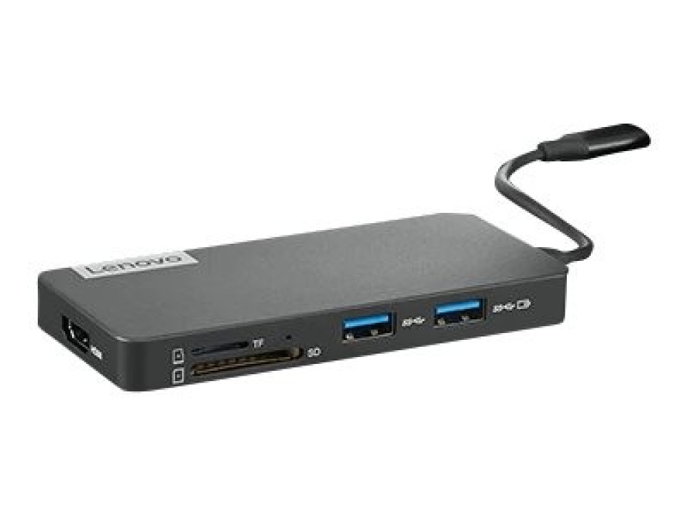 Lenovo USB-C 7-in-1 Hub - Dockingstation - USB-C - hinten