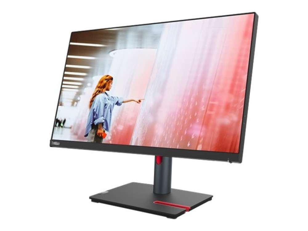 Lenovo P24q-30 - LED-Monitor - QHD - 60.5 cm (23.8") - höhen hinten