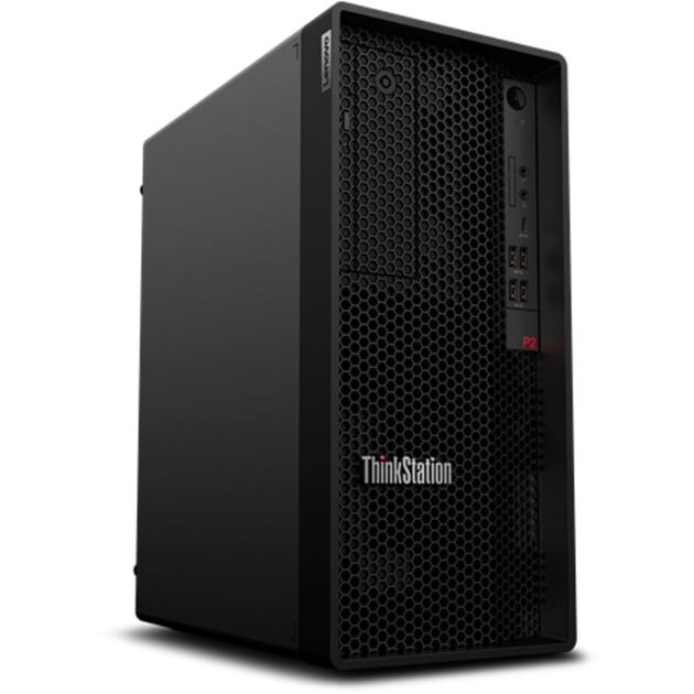 Lenovo ThinkStation P2 Tower, Core i5-14500, 16GB hinten