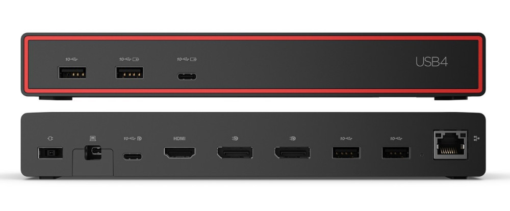 Lenovo ThinkPad USB4 Dock 5000 - Germany hinten