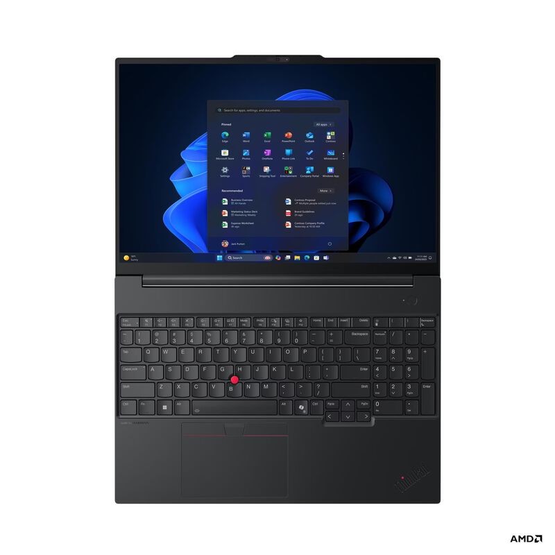 Lenovo ThinkPad E16 Gen 4, 16", Ryzen AI 5 330, 32GB RAM, 1T vorn links
