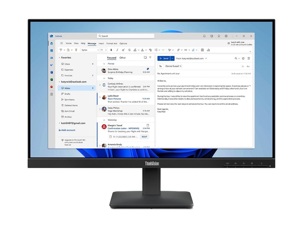 Lenovo ThinkVision S24-4e - LED-Monitor - 61 cm (2