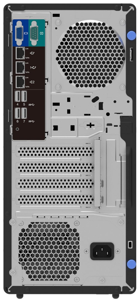Lenovo ThinkSystem ST50 V3 Server 1,92 TB Tower In rechts