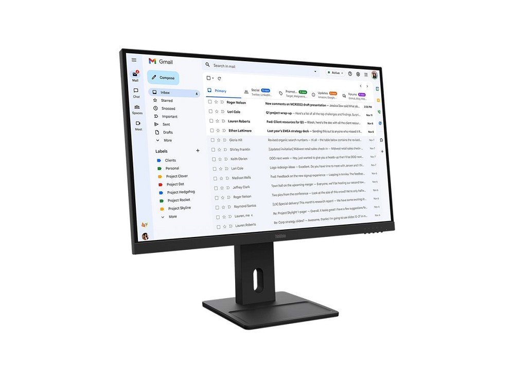 Lenovo ThinkVision E27-40 - LED-Monitor - 68.6 cm (27") hinten