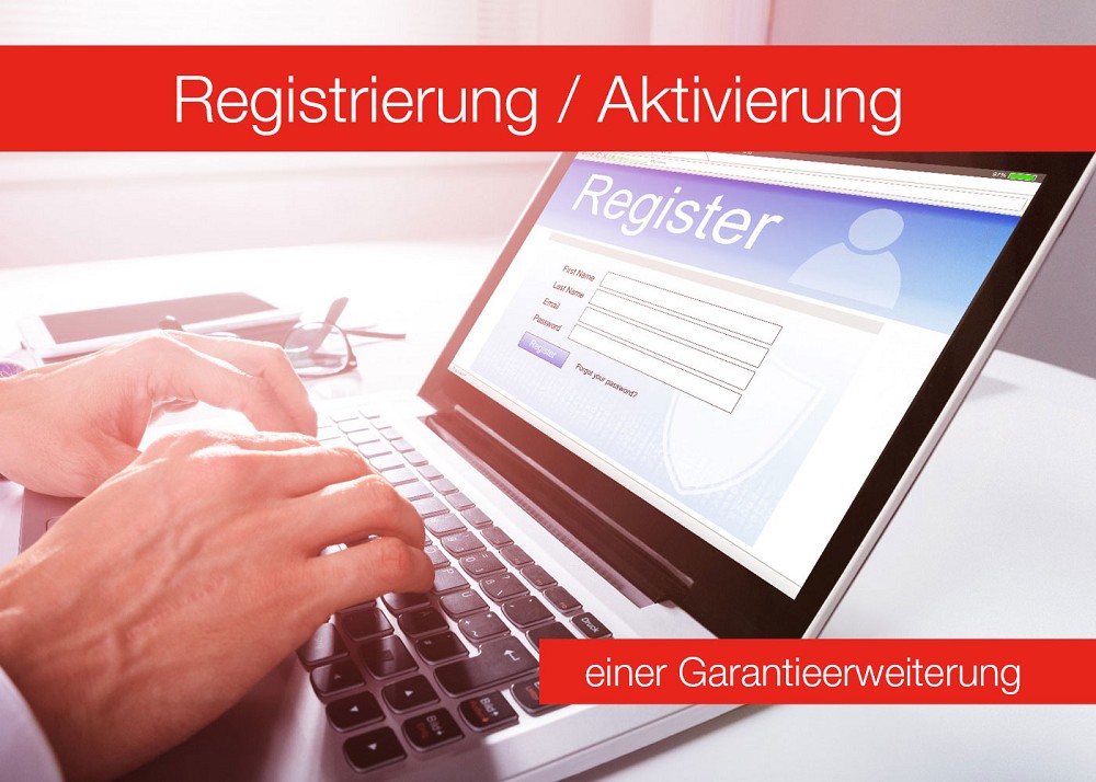 Registrierung / Aktivierung einer Garantieerweiter