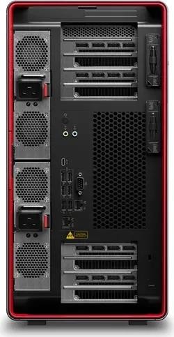 Lenovo ThinkStation PX, 2x Xeon Silver 4410Y, 64GB hinten