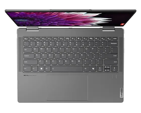 Lenovo Yoga 7i 2in1 14IML9, Storm Grey, Core Ultra 7 155H, 3 oben