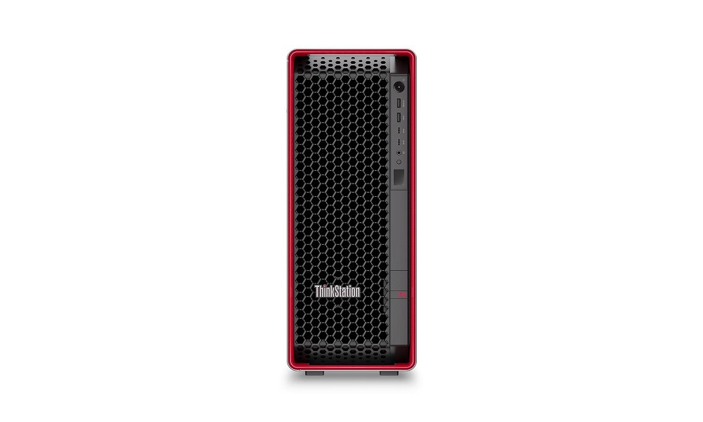 Lenovo ThinkStation P8 – AMD Ryzen Threadripper PRO 9955WX,  hinten